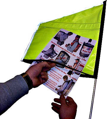 This is how a backpack Flag Stange works!