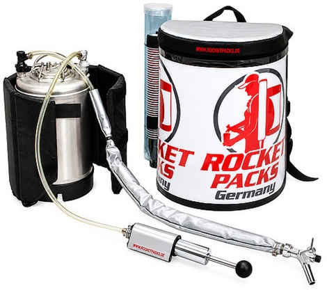 Beer Backpack Premium 11L mobile draft beer dispensing system with stainless steel keg and tap equipment
