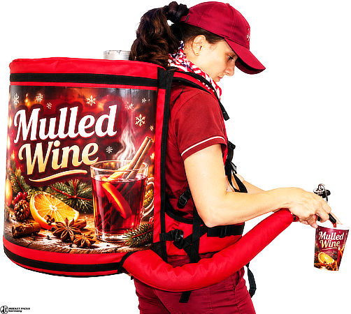Pro 11-liter beverage backpack dispenser for hot and cold drinks