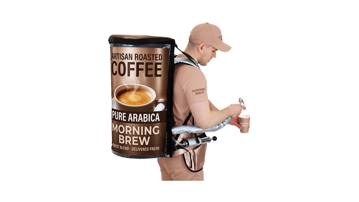 Professional beverage backpack dispenser for flexible drink service at events