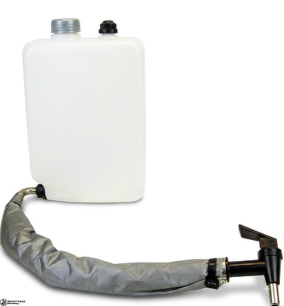 Drink-Pack 5 L beverage container with gravity-fed dispensing system