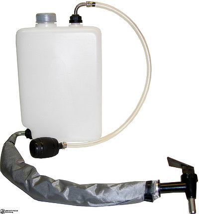 Drink-Pack 5 L beverage container with manual hand pump and dispensing tap
