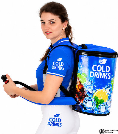 Drink-Pack 5 L beverage backpack for serving cold drinks at events