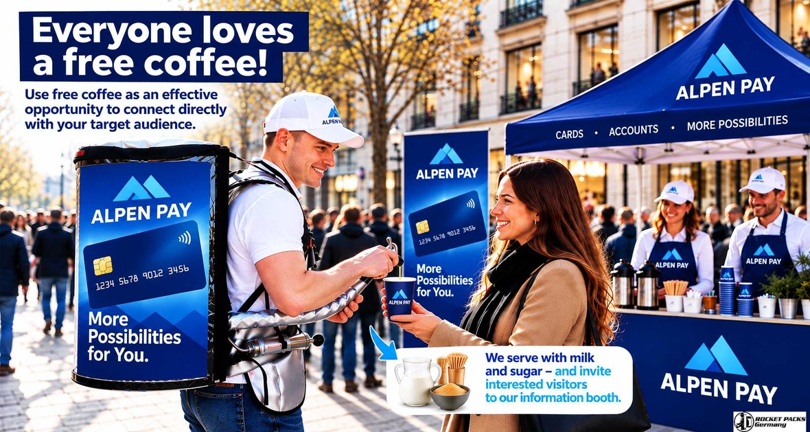 Promotion sampling backpack with customizable advertising space for beverage sampling and brand activation campaigns